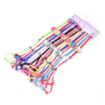 pet supplies 1.0-1.5 nylon staple chest back pet leash various specifications and sizes